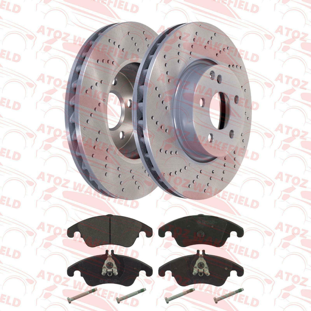 FOR MERCEDES C300 C350 E250 E300 E350 AMG FRONT PREMIUM QUALITY BRAKE DISCS PADS