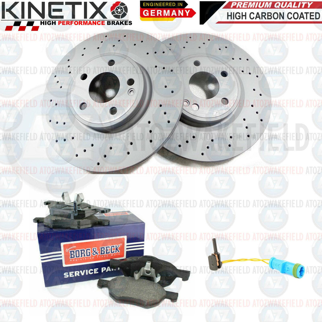 FOR MERCEDES CLA220 CLA250 GLA220 GLA250 AMG FRONT DRILLED BRAKE DISCS & PADS