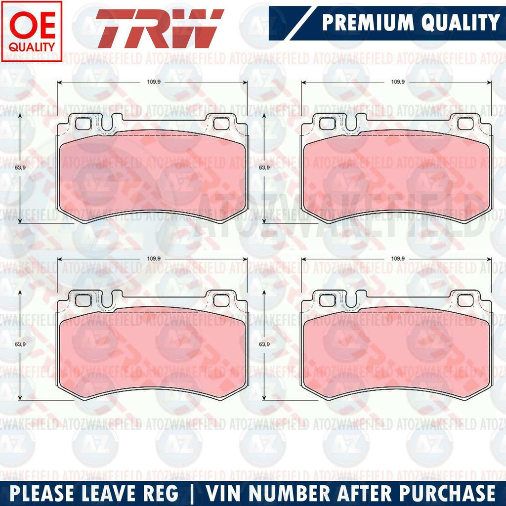 FOR MERCEDES SL65 SL500 SL600 AMG REAR PREMIUM QUALITY TRW BRAKE PADS SET NEW