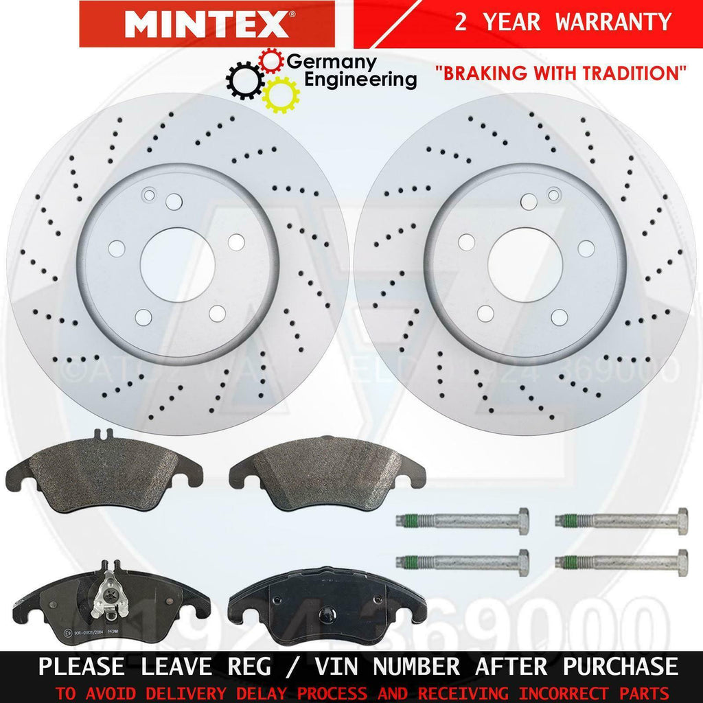 FOR MERCEDES E CLASS E250 CDI AMG FRONT MINTEX BRAKE DICS PADS SET 322mm PREMIUM