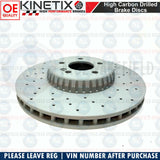 FOR MERCEDES E CLASS AMG FRONT DRILLED BRAKE DISCS MINTEX PADS SENSOR 342mm