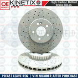 FOR MERCEDES GLC200d GLC250d GLC350d GLC300de FRONT BRAKE DISCS PAIR 342mm