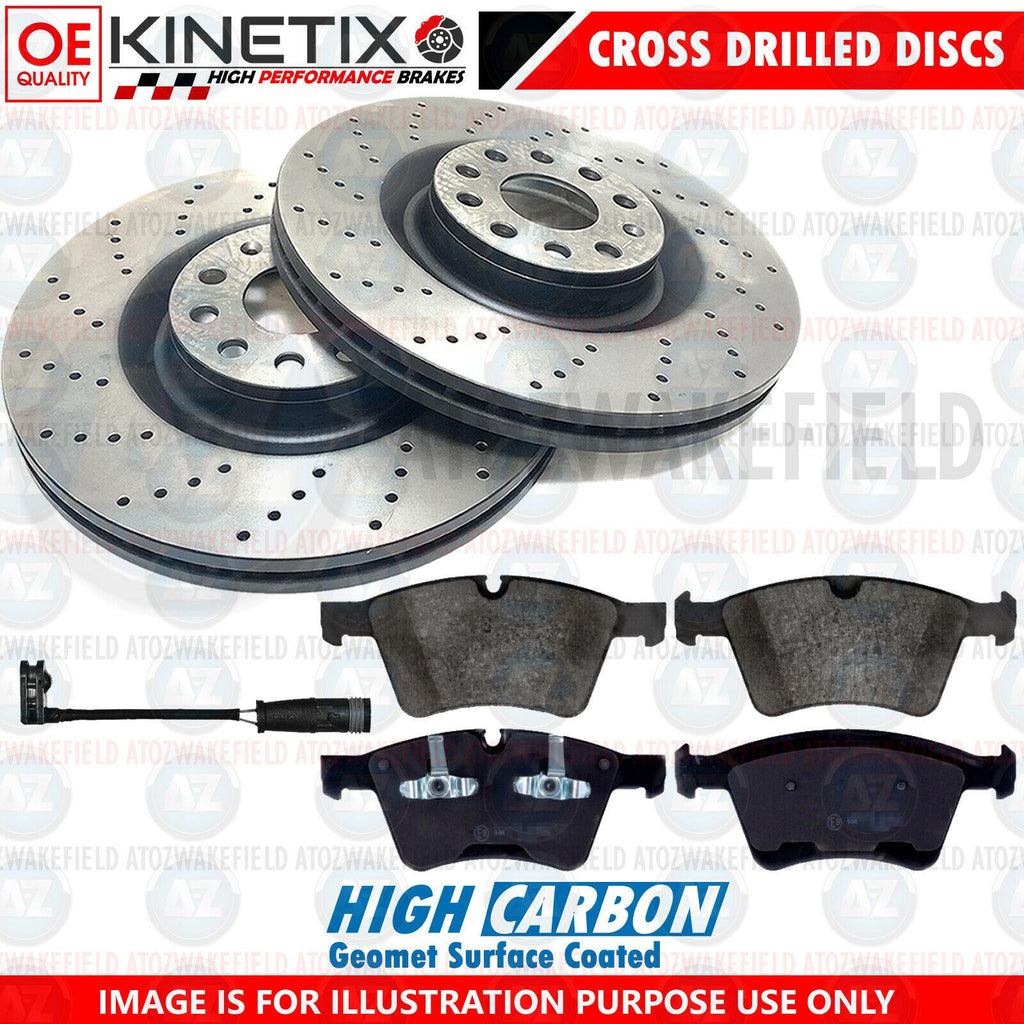 FOR MERCEDES GL X164 ML W164 R-CLASS W251 V251 FRONT DRILLED BRAKE DISCS PADS