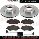 FOR MERCEDES SPRINTER 2006- FRONT MINTEX BRAKE DISCS BREMBO PADS SENSORS 300mm