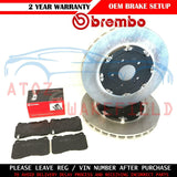 FOR MITSUBISHI LANCER EVO X 10 FRONT BREMBO 2 PIECE BRAKE DISCS & PADS SET 350mm