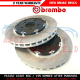 FOR MITSUBISHI LANCER EVO X 10 FRONT BREMBO 2 PIECE BRAKE DISCS & PADS SET 350mm