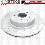 FOR NISSAN 350 Z FRONT REAR DIMPLED GROOVED BRAKE DISCS MINTEX PADS 324mm 322mm