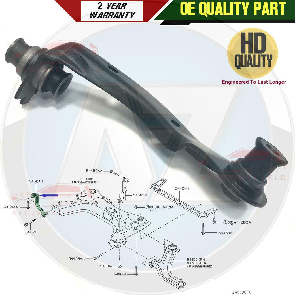 FOR NISSAN TIDA 07-12 FRONT RIGHT ENGINE MOUNTING MOUNT TRACK CONTROL ARM LINK