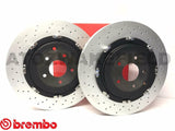 FOR NISSAN GT-R R35 GTR 07-21 REAR BREMBO FLOATING BRAKE DISCS APEC PADS 380mm