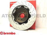 FOR NISSAN GT-R R35 GTR 07-21 REAR BREMBO FLOATING BRAKE DISCS APEC PADS 380mm