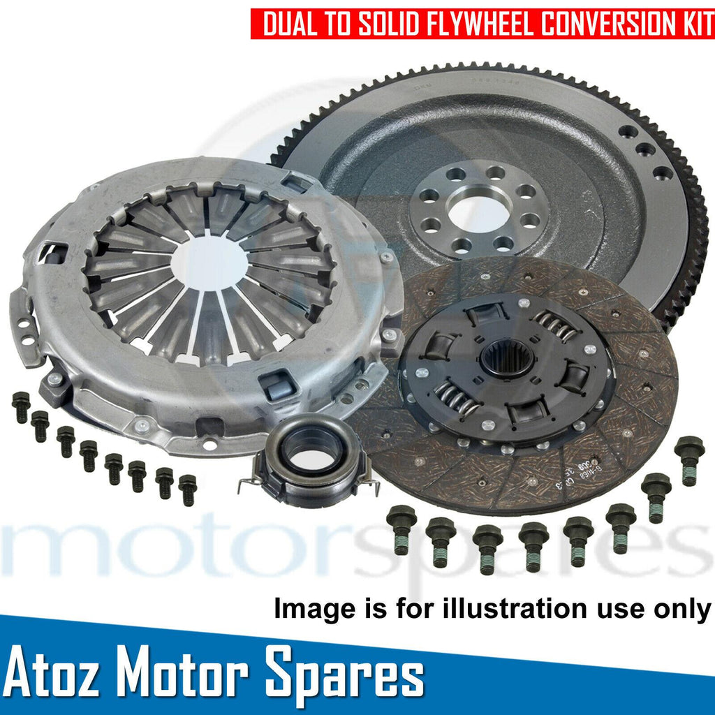 FOR PEUGEOT 1007 1.6 HDI DUAL MASS SOLID FLYWHEEL CLUTCH KIT 110 BHP DV6TED4