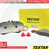 FOR PORSCHE BOXSTER 2.7 (981) 2012- FRONT GENUINE TEXTAR BRAKE PADS SET