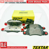 FOR PORSCHE BOXSTER 2.7 (981) 2012- FRONT GENUINE TEXTAR BRAKE PADS SET