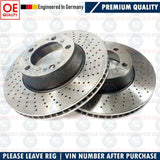 FOR PORSCHE CARRERA 996 REAR CROSS DRILLED BRAKE DISCS BREMBO PADS 330mm