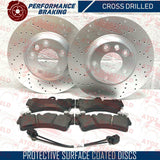 FOR Q7 TOUAREG CAYENNE FRONT REAR BRAKE DISCS PADS WIRES SENSORS BRAKE SHOES SET