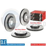 FOR RANGE ROVER 12-19 FRONT & REAR GENUINE BREMBO BRAKE DISCS 380mm 365mm FR RR