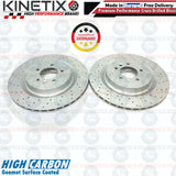 FOR RANGE ROVER SPORT 5.0 SVR FRONT REAR DRILLED BRAKE DISCS MINTEX PADS SENSOR