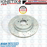 FOR RANGE ROVER SPORT 5.0 SVR FRONT REAR DRILLED BRAKE DISCS MINTEX PADS SENSOR