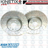 FOR RANGE ROVER SPORT 4.4 SDV8 FRONT & REAR DRILLED BRAKE DISCS 380mm 365mm