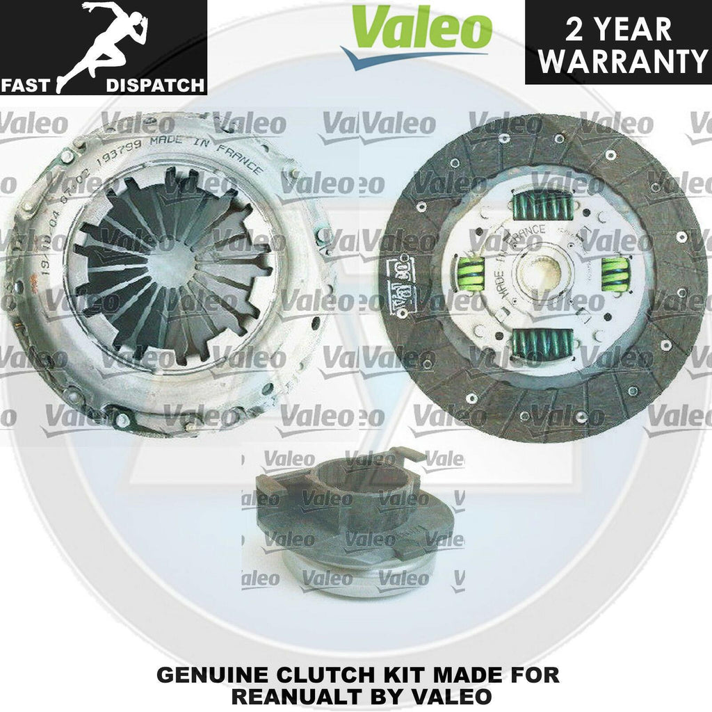 FOR RENAULT CLIO 172 182 SPORT 2.0 16V 3 PC CLUTCH KIT VALEO OEM QUALITY