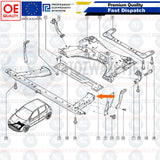 FOR RENAULT CLIO MK3 MODUS AND GRAND FRONT SUBFRAME CROSSMEMBER RADIATOR SUPPORT