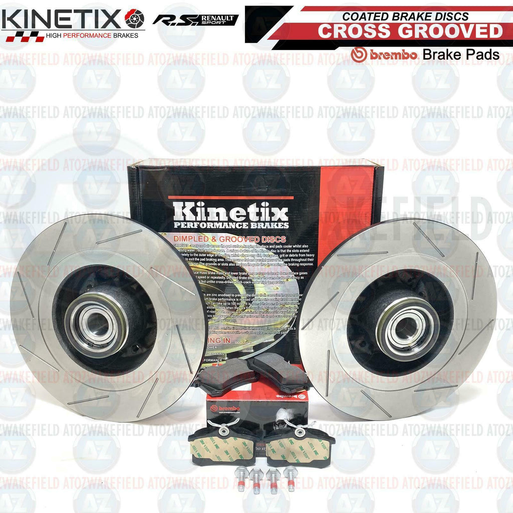 FOR RENAULT MEGANE SPORT RS 250 265 275 REAR PERFORMANCE BRAKE DISCS BREMBO PADS