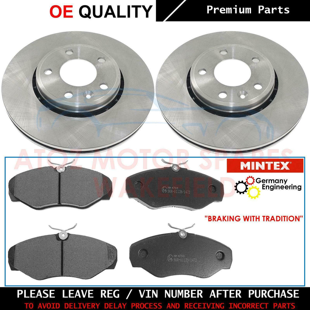 FOR VAUXHALL VIVARO 2.0 CDTI FRONT BRAKE DISCS MINTEX BRAKE PADS SET 305mm