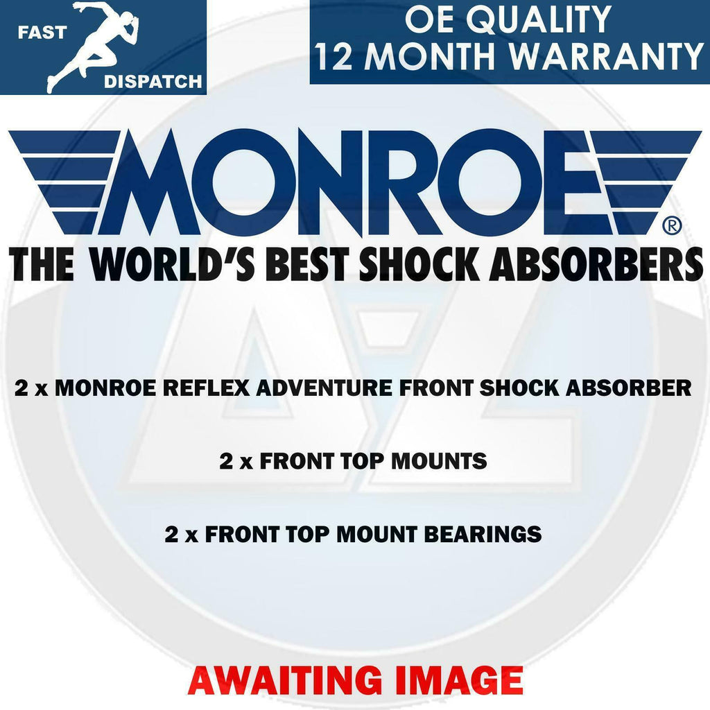 FOR SAAB 93 9-3 9.3 2 FRONT MONROE SHOCK ABSORBERS TOP MOUNTS BEARINGS KIT 02-11