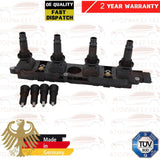 FOR SAAB 9-3 YS3F 1.8i Z18XE IGNITION PENCIL COIL PACK RAIL 9119567 OE GERMANY