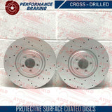 FOR SEAT IBIZA FR FRONT CROSS DRILLED PERFORMANCE BRAKE DISCS MINTEX PADS 256mm