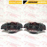 FOR SUBARU IMPREZA 2.0 2.5 TURBO WRX STI REAR GENUINE 2 POT BRAKE CALIPERS BLAC