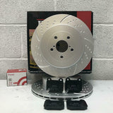 FOR SUBARU IMPREZA 2.0 WRX STI REAR PERFORMANCE BRAKE DISCS BREMBO PADS 316mm