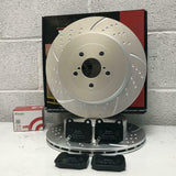 FOR SUBARU IMPREZA 2.0 WRX STI REAR PERFORMANCE BRAKE DISCS BREMBO PADS 316mm