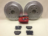 FOR TOYOTA CELICA 1.8 VVTi T SPORT 140 BHP FRONT REAR BRAKE DISCS MINTEX PADS