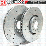 FOR VAUXHALL ASTRA H VXR FRONT REAR DRILLED GROOVED BRAKE DISCS 321mm 278mm