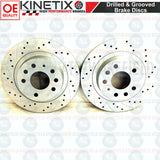 FOR VAUXHALL ASTRA H VXR FRONT REAR DRILLED GROOVED BRAKE DISCS 321mm 278mm