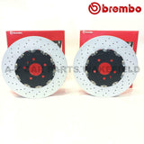 FOR VAUXHALL ASTRA J GTC VXR FRONT REAR DRILLED BRAKE DISCS BREMBO PADS SET