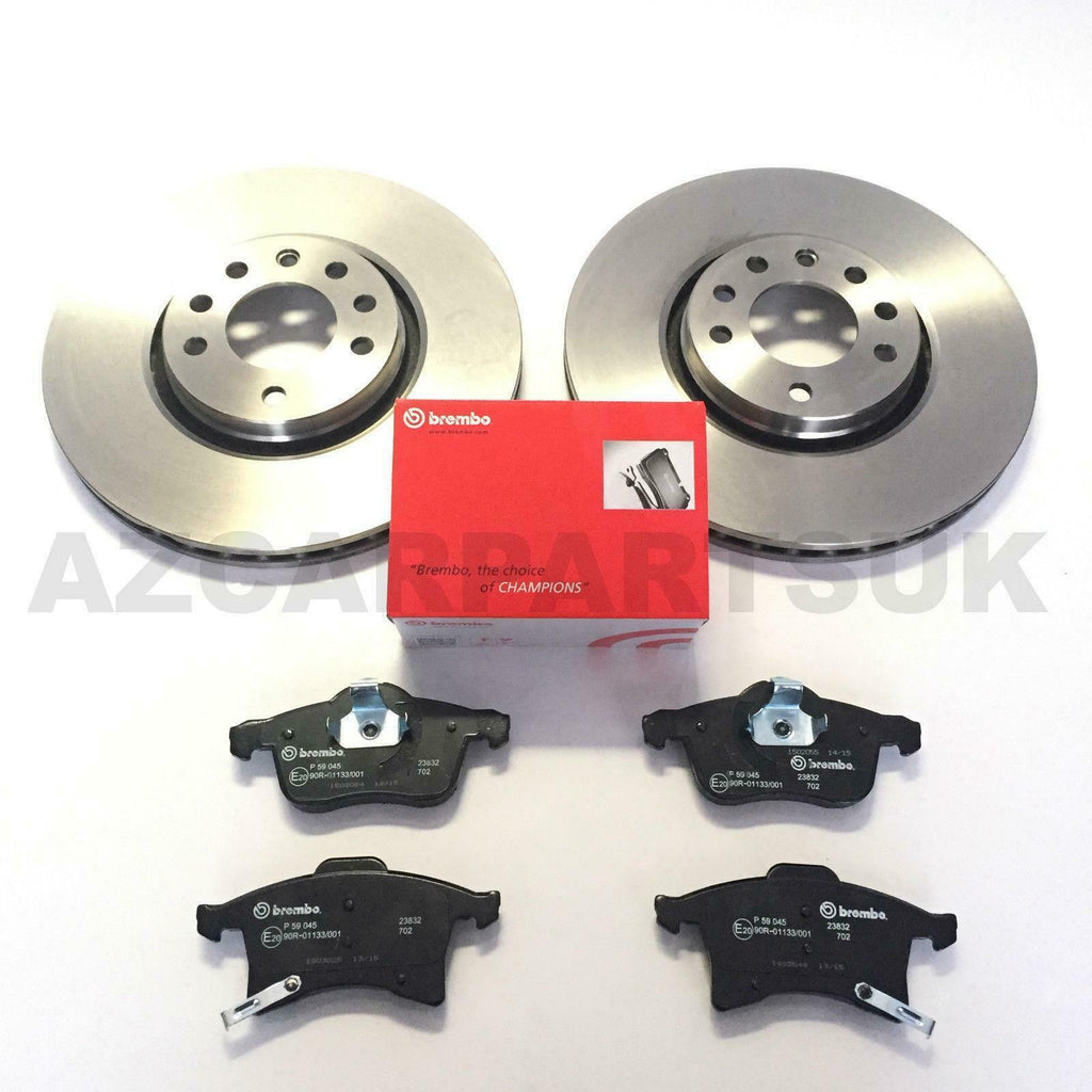 FOR VAUXHALL CORSA D 1.6 VXR FRONT GENUINE BREMBO BRAKE DISCS AND PADS 308mm