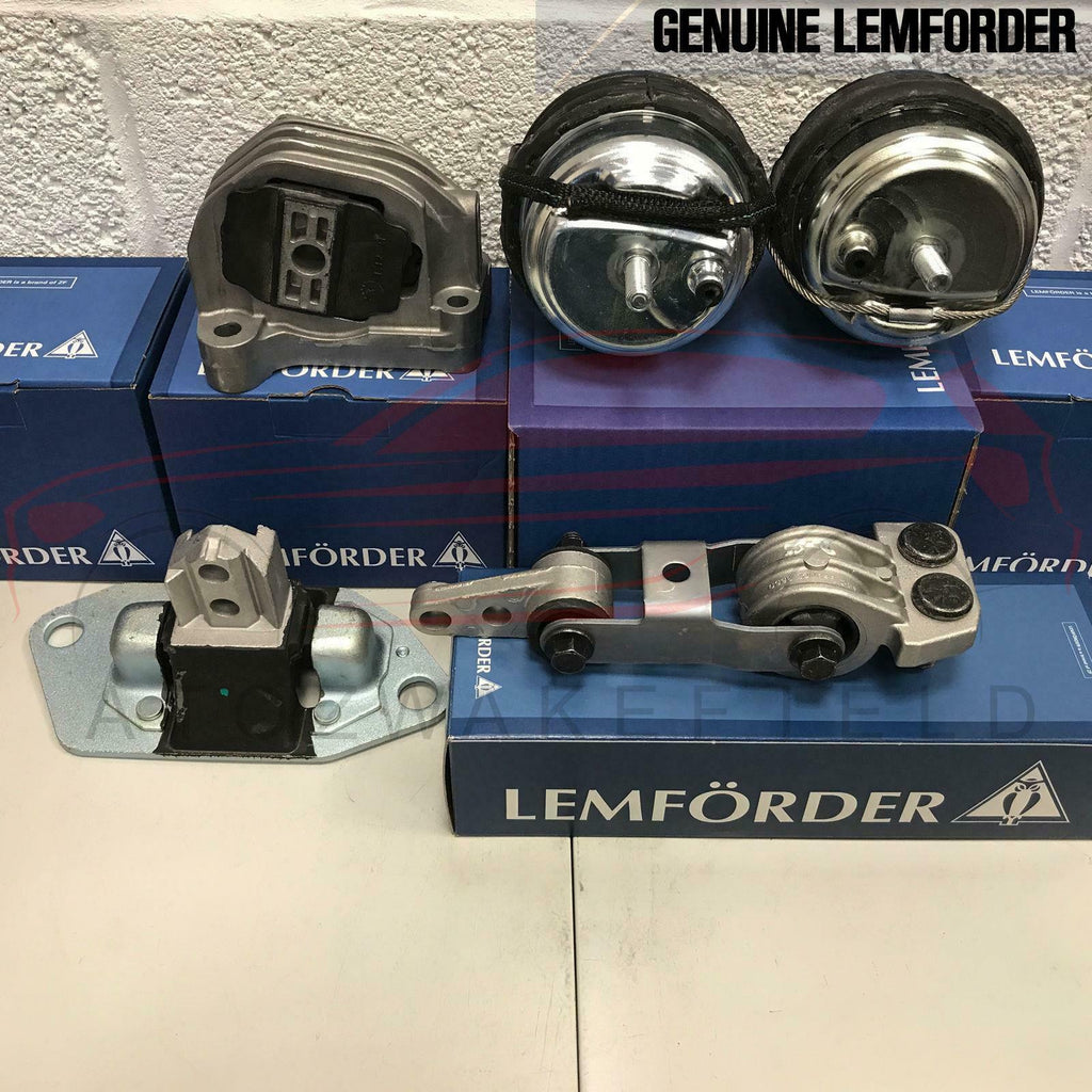 FOR VOLVO S60 V70 XC90 FRONT REAR ENGINE MOUNTINGS MOUNTS 5 PIECE KIT LEMFORDER