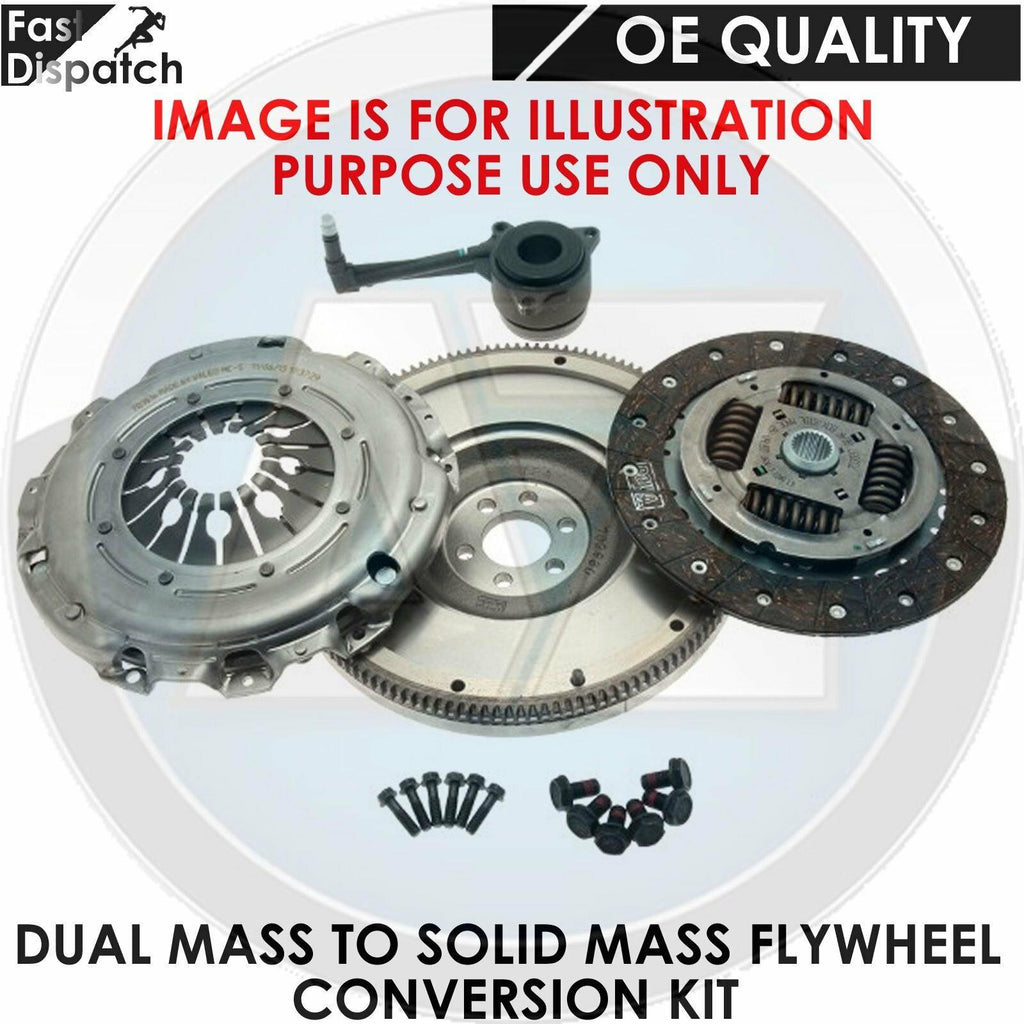 AUDI FORD SEAT SKODA 1.9 TDI SOLID MASS FLYWHEEL CLUTCH CONVERSION KIT 6 SPEED