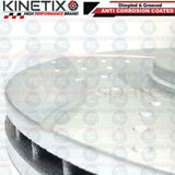 FOR VOLVO 850 FRONT DIMPLED GROOVED COATED BRAKE DISCS PAIR KINETIX 280mm