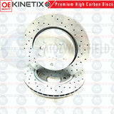 FOR BMW 5/6 SERIES E60 E61 E63 E64 REAR BRAKE DISCS MINTEX PADS HANDBRAKE SHOES