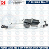 FOR FIAT FIORINO QUBO CITROEN NEMO PEUGEOT BIPPER FRONT WIPER LINKAGE MOTOR SET