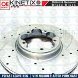 For Ford Transit 2012- Front Rear Drilled Grooved Brake Discs Mintex Pads 288mm