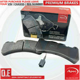 FOR MASERATI QUATTROPORTE 2012- FRONT DRILLED BRAKE DISCS APEC PADS SENSOR 360mm