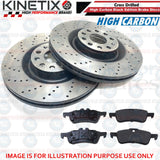 For Mini Cooper D R57 Rear Cross Drilled Performance Brake Discs Pads 259mm