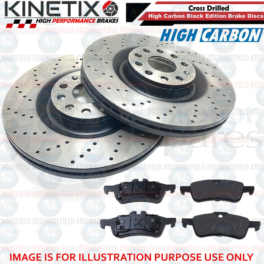 For Mini Cooper R57 Rear Cross Drilled Performance Brake Discs Pads 259mm