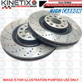 For Mini Cooper S R57 Rear Cross Drilled Performance Brake Discs Pads 259mm