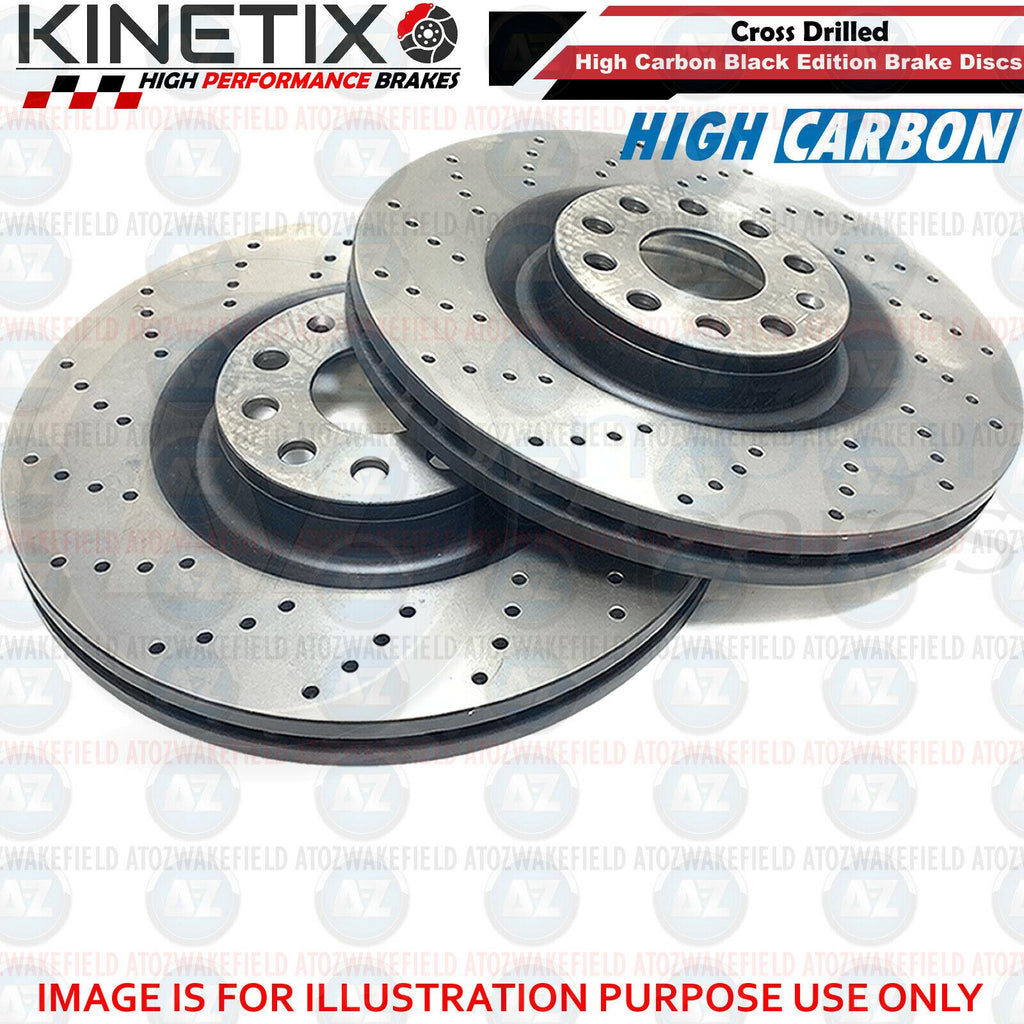 For Mini John Cooper Works R57 Rear Cross Drilled Performance Brake Discs 259mm