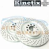 For Seat Leon 1.8 T turbo cupra R 210 225 Kinetix front drilled brake discs 323m